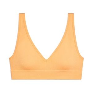 NWT WeWoreWhat V-Neck Bra Top Peach Cobbler XS